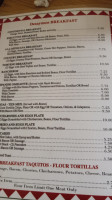 El Patio menu