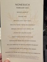 Nonesuch menu