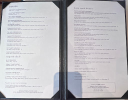 Magnolias menu