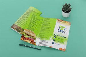 Garden Cafe menu