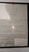 Peasant menu