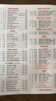 Lin China menu