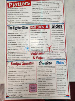 Troy's 105 Diner menu