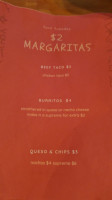 The 'n And Grill menu