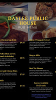 Daylee Public House menu