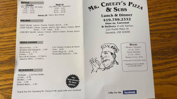 Mr. Cheezy’s And Authentic Mexican menu