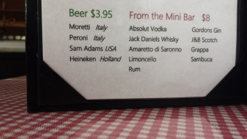 Alessandro's menu