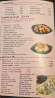 Asian Bistro menu