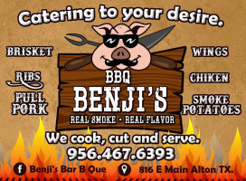 Benji's Bbq food