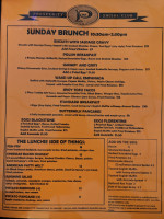 Prosperity Social Club menu