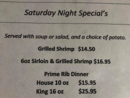 Danny K's Pub Grille menu