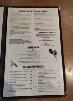 Jalisco Mexican menu