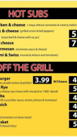 Bill Ruth's Subs And Burgers Pryor menu