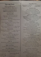 North Beach Fish Camp menu