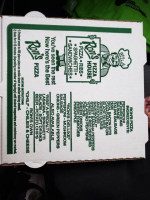 Ron's Pizza menu