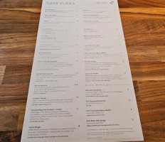 Cafe Flora menu