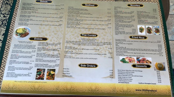 Thai Way 101 menu