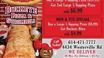 Buckeye Pizza Stromboli food