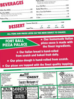 Fort Ball Pizza Palace food