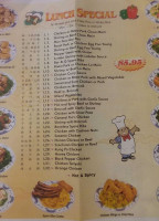 China Dragon menu