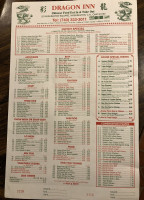 Dragon Inn menu