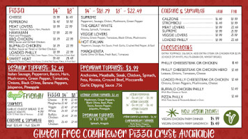 Slice Of The Burg (pizza In St. Pete) menu