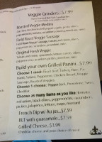 Royal Grinders menu