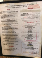 West End Cafe menu