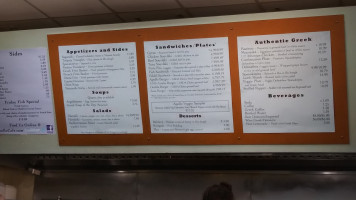 Apollo Cafe menu