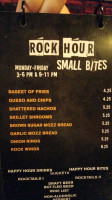 The Rock Wood Fired Pizza menu