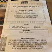 Rosie's menu