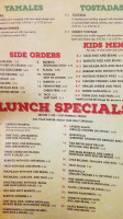 Laredo's Mexican menu