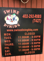 Swine Dining Bbq menu