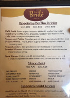 Café Brulé menu