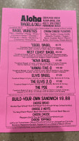 Aloha Bagel Bakery menu