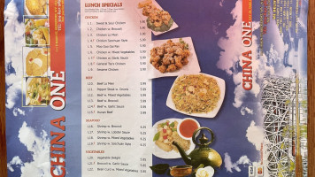 China One menu