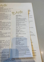 Bazille menu