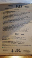 Four Stacks Brewing Company menu