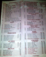 China 1 menu