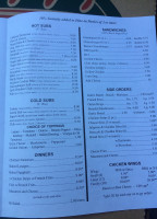 Possum Holler Pizza menu