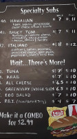 Subshop Of Yakima menu