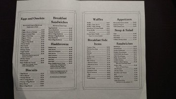 Waffle Hut menu