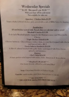 Mccarthy's Pub menu