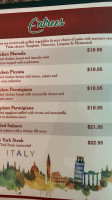 Valley Italian Pizza And Pasta menu