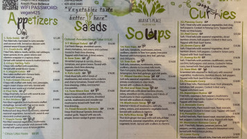 Araya's Place Vegan Thai In Bellevue menu