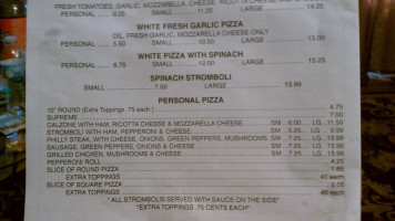 New York Pizza Pasta menu