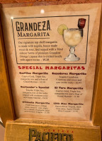 Tres Hermanos menu