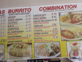 Maria Bonita Authentic Mexican Food menu