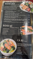 Saigon Soul Vietnamese menu