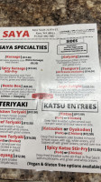 Saya menu